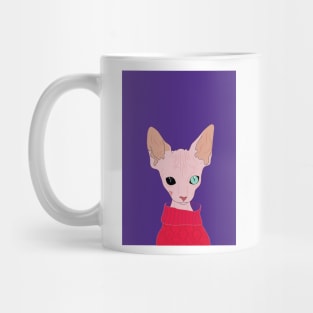 sphynx cat artworkk Mug